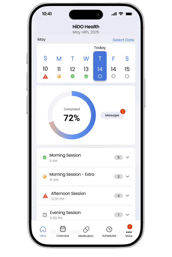 Patient Mobile App Home